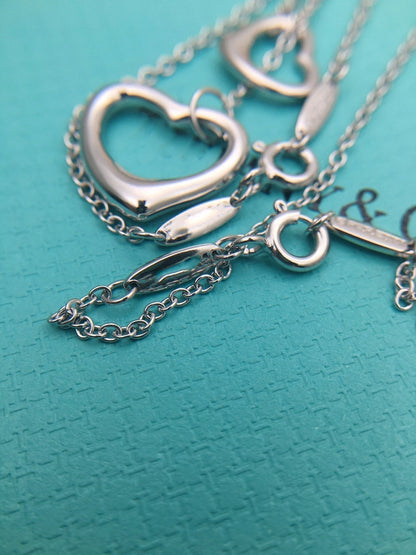 [Corinne]OPEN HEART SILVER NECKLACE