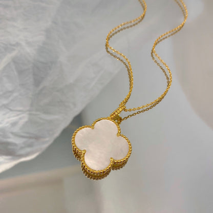 [⭐Corinne]CLOVER 25MM MOP LARGE PENDANT NECKLACE