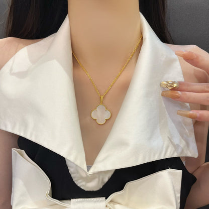 [⭐Corinne]CLOVER 25MM MOP LARGE PENDANT NECKLACE
