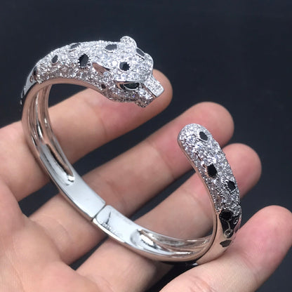 [⭐Corinne]PANTHERE BIG BRACELET DIAMONDS