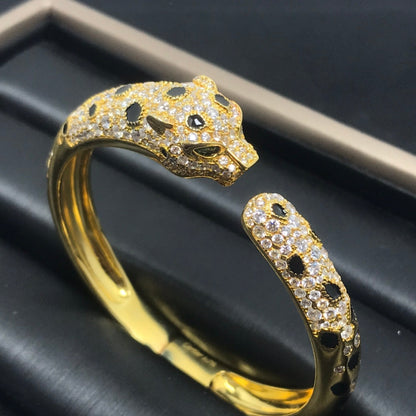 [⭐Corinne]PANTHERE BIG BRACELET DIAMONDS