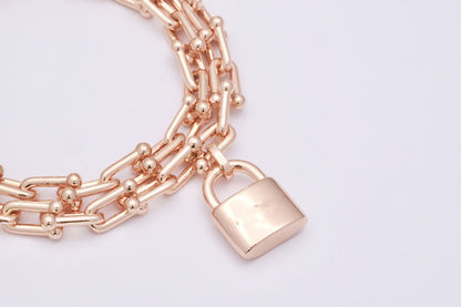 [Corinne]HARDWEAR WRAP PINK GOLD BRACELET