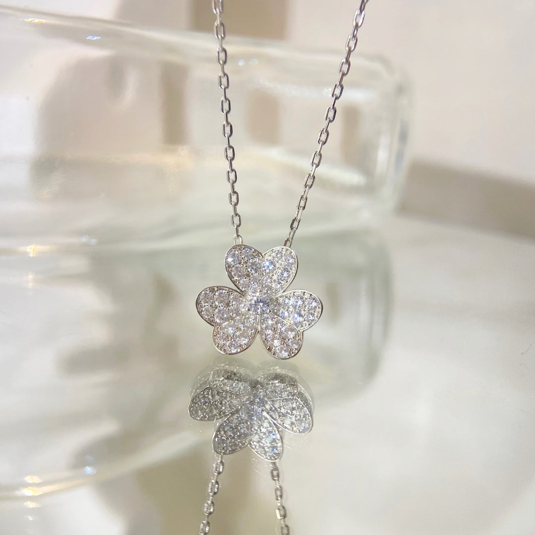 [⭐Corinne]FLOWER DIAMOND NECKLACE