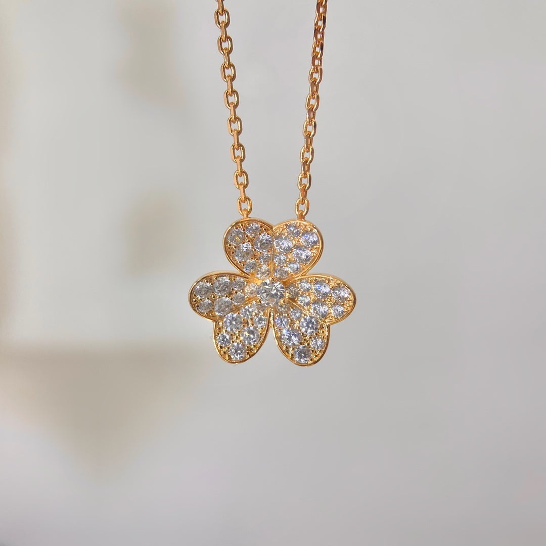 [⭐Corinne]FLOWER DIAMOND NECKLACE