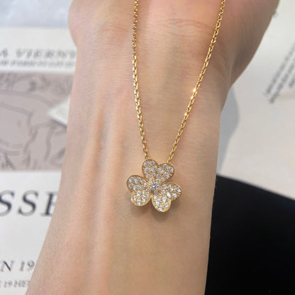 [⭐Corinne]FLOWER DIAMOND NECKLACE