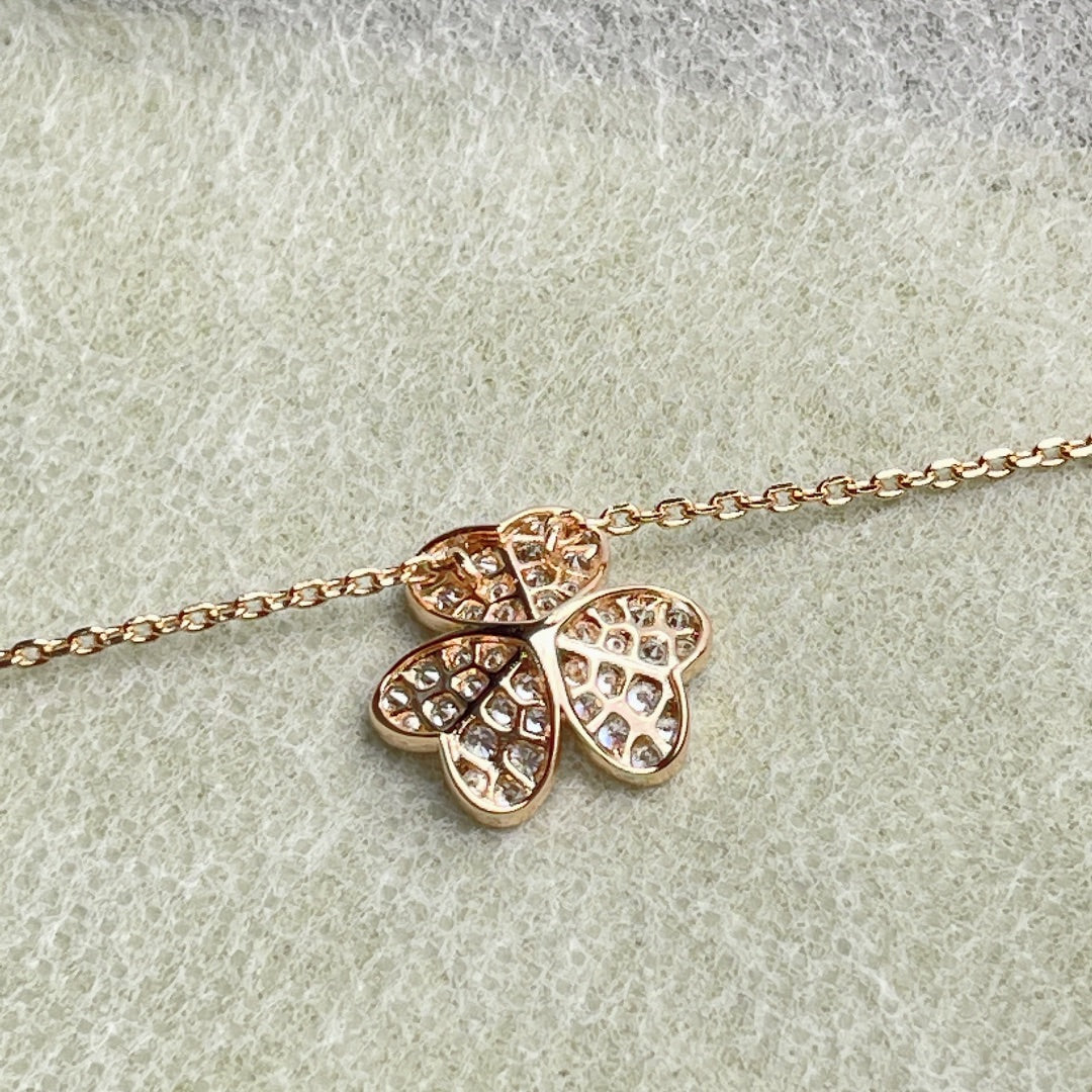 [⭐Corinne]FLOWER DIAMOND NECKLACE