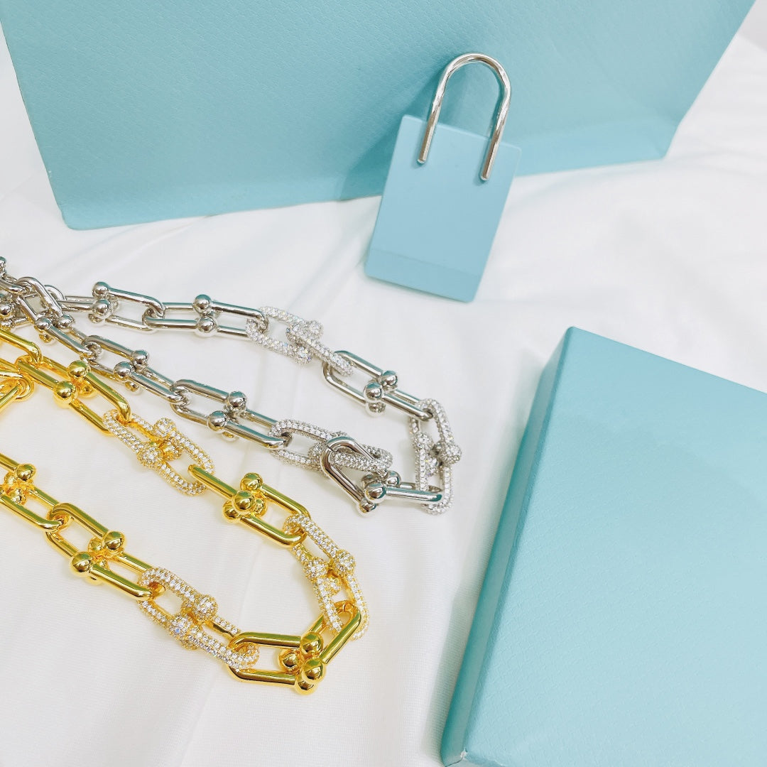 [Corinne]HARDWEAR NECKLACE DIAMOND PAVED