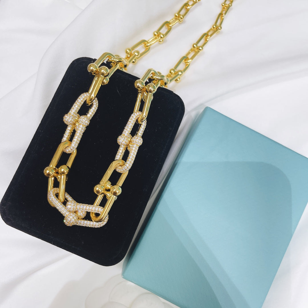 [Corinne]HARDWEAR NECKLACE DIAMOND PAVED