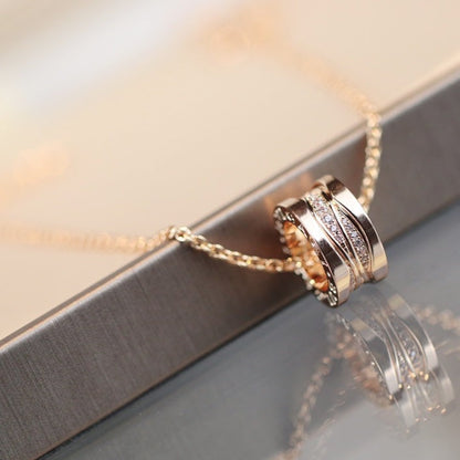 [⭐Corinne]ZERO 1 PINK GOLD DIAMOND NECKLACE