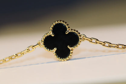 [⭐Corinne]CLOVER 20 MOTIFS ONYX ROSE GOLD