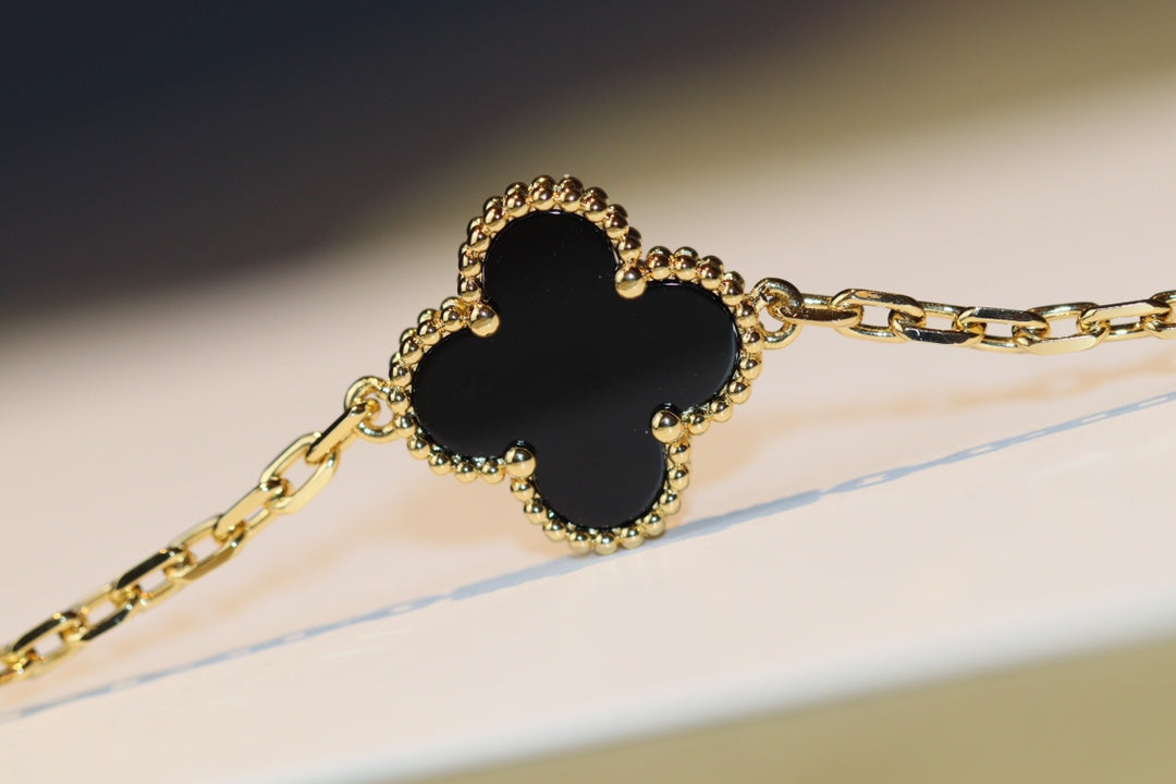 [⭐Corinne]CLOVER 20 MOTIFS ONYX ROSE GOLD