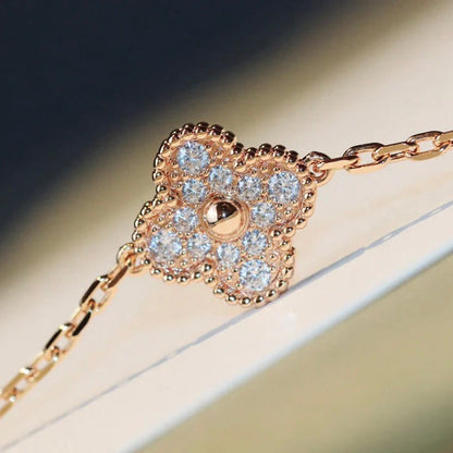 [⭐Corinne]CLOVER 20 MOTIFS LASER DIAMOND NECKLACE