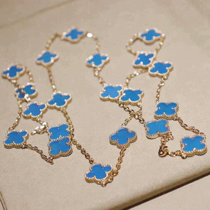[⭐Corinne]CLOVER 20 MOTIFS TURQUOISE GOLD