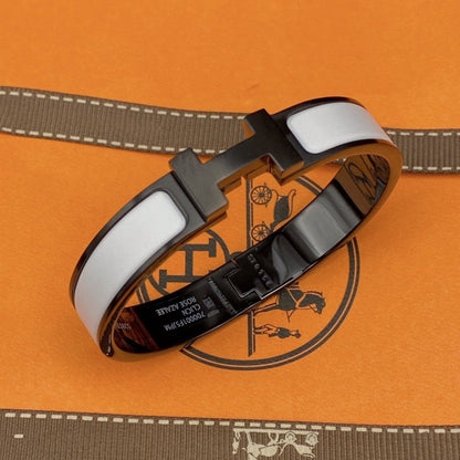 [⭐Corinne]H BRACELET 12MM BLACK WHITE CERAMIC