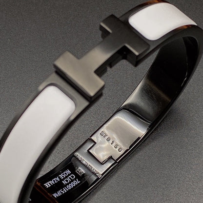 [⭐Corinne]H BRACELET 12MM BLACK WHITE CERAMIC