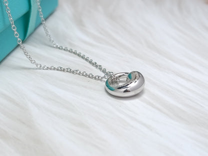 [Corinne]SNAIL PEDANT SILVER NECKLACE