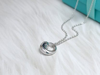 [Corinne]SNAIL PEDANT SILVER NECKLACE