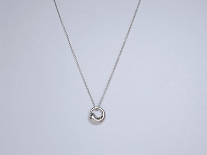 [Corinne]SNAIL PEDANT SILVER NECKLACE