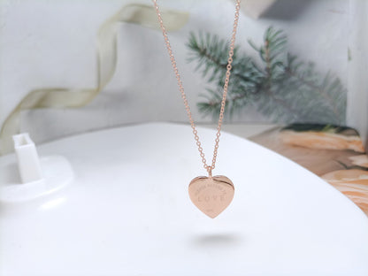 [Corinne]HEART DIAMONDS PEDANT NECKLACE
