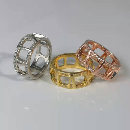[Corinne]ATLAS LARGE OPEN DIAMOND RING