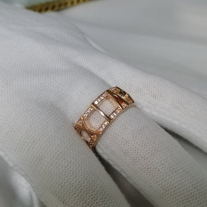 [Corinne]ATLAS LARGE OPEN DIAMOND RING