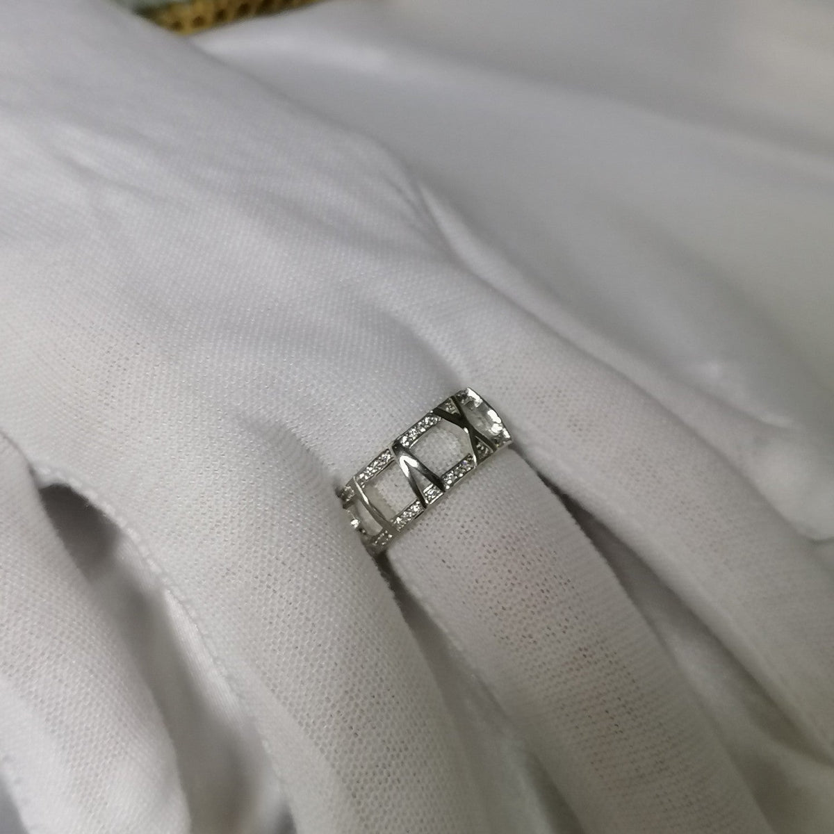 [Corinne]ATLAS LARGE OPEN DIAMOND RING