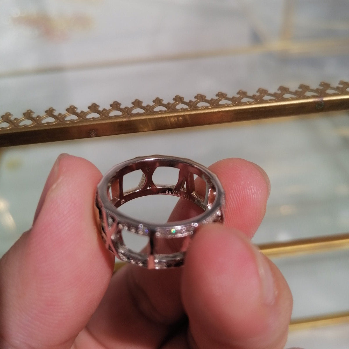 [Corinne]ATLAS LARGE OPEN DIAMOND RING