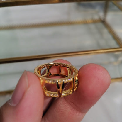 [Corinne]ATLAS LARGE OPEN DIAMOND RING