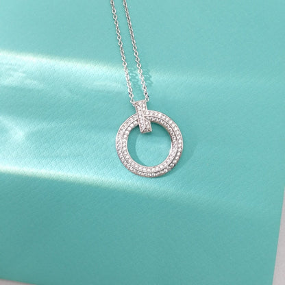 [Corinne]T WIRE PEDANT DIAMOND NECKLACE