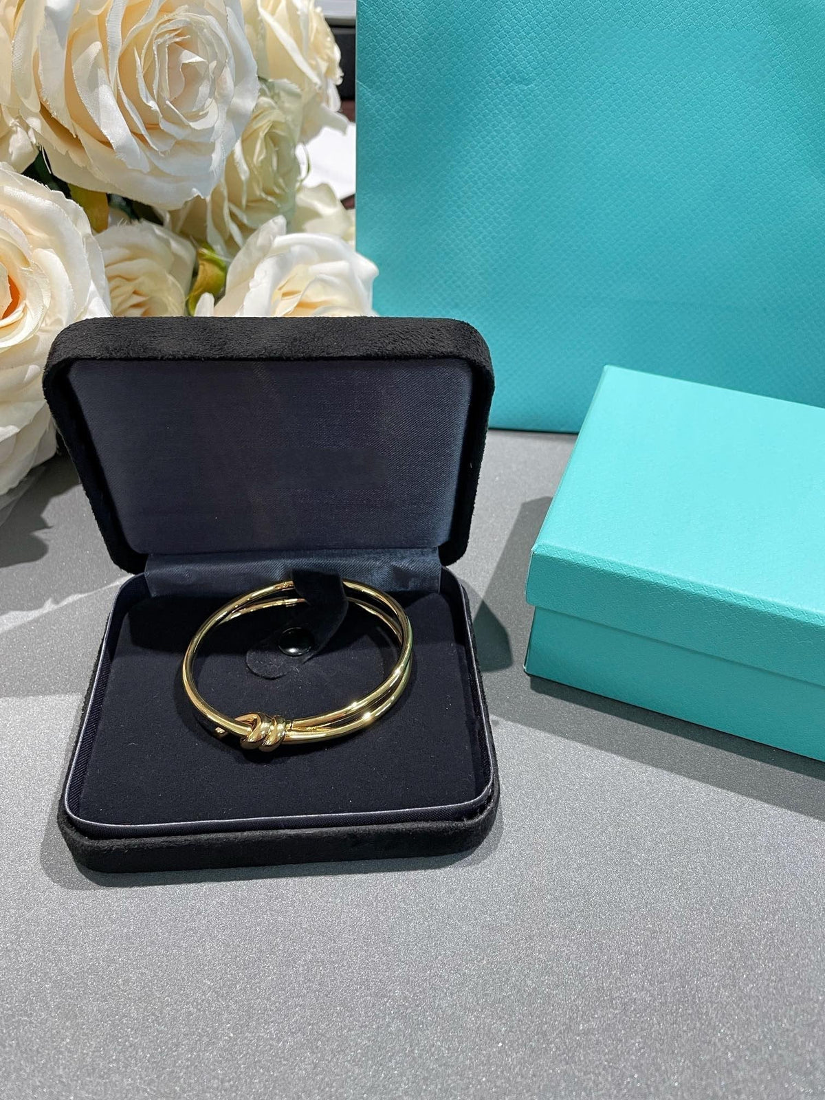 [Corinne]KNOT DOUBLE ROW GOLD BRACELET