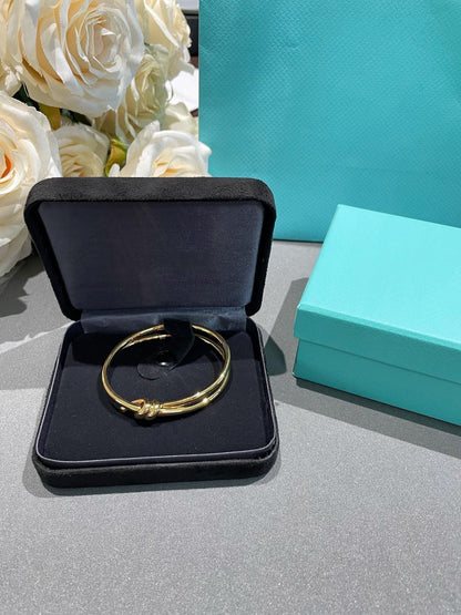 [Corinne]KNOT DOUBLE ROW GOLD BRACELET
