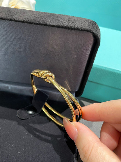 [Corinne]KNOT DOUBLE ROW GOLD BRACELET