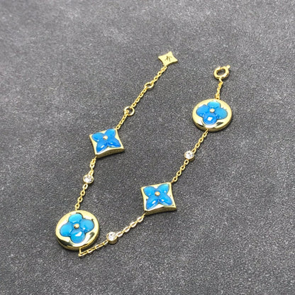 [⭐Corinne]STAR AND SUN TURQUOISE 4 MOTIFS 3 DIAMONDS