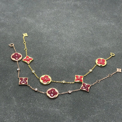 [⭐Corinne]STAR AND SUN CARNELIAN 4 MOTIFS 3 DIAMONDS