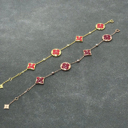 [⭐Corinne]STAR AND SUN CARNELIAN 4 MOTIFS 3 DIAMONDS