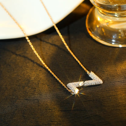 [⭐Corinne]VOLT SILVER DIAMOND PEDANT NECKLACE