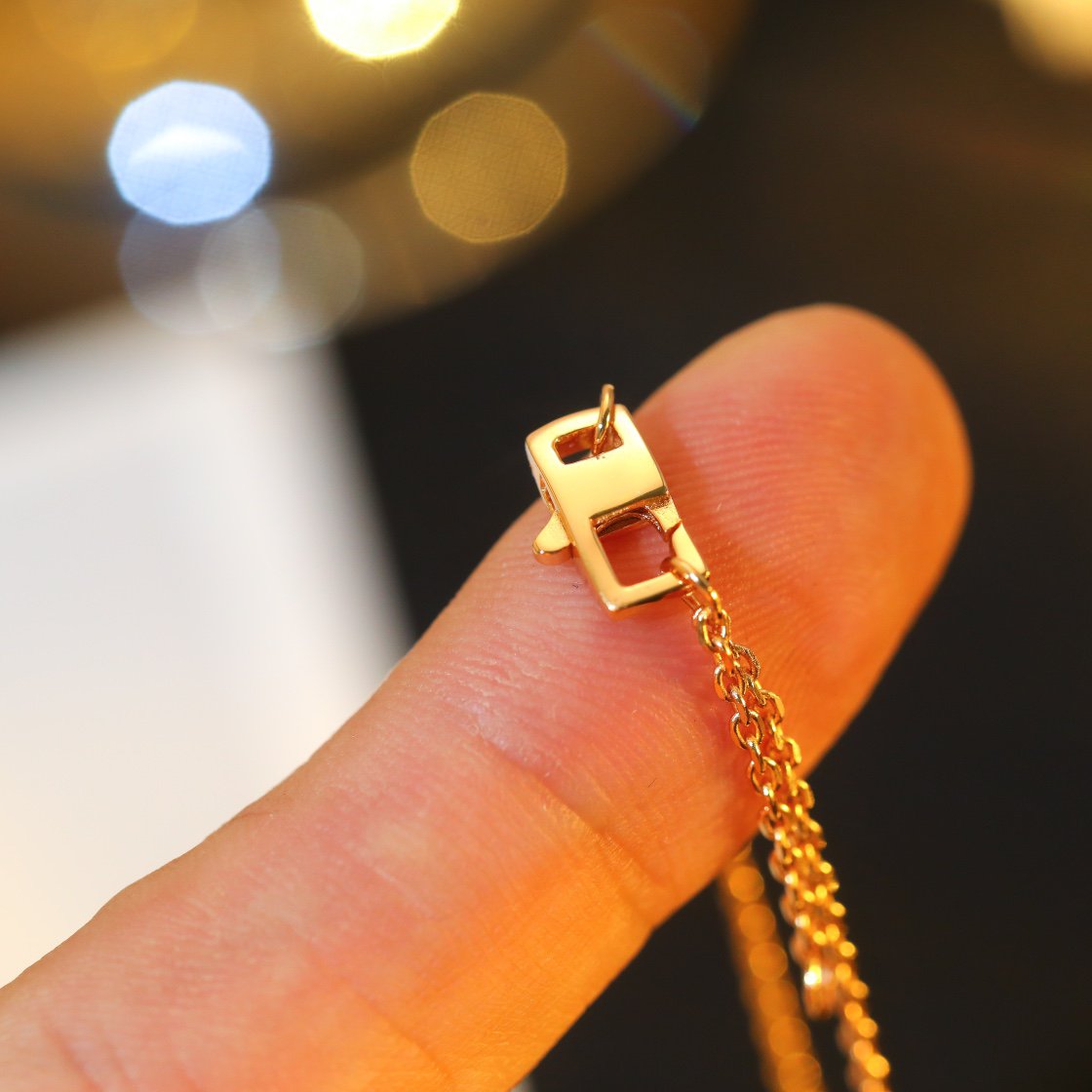 [⭐Corinne]STAR AND SUN DIAMOND PINK GOLD NECKLACE