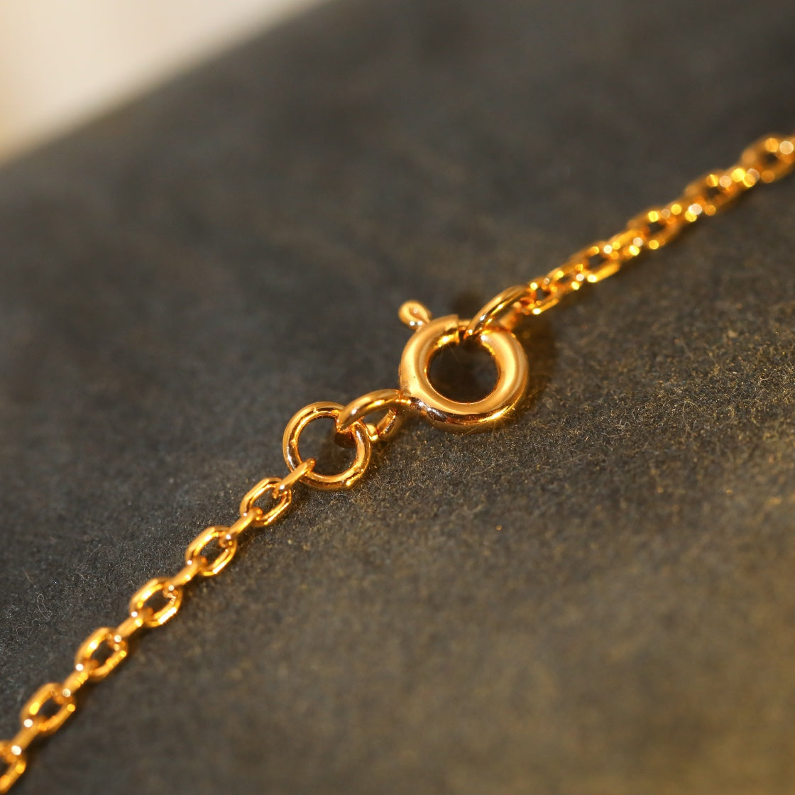 [⭐Corinne]SUN PEDANT PINK GOLD 1 DIAMOND NECKLACE