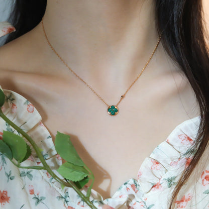 [⭐Corinne]SUN PEDANT PINK GOLD 1 DIAMOND NECKLACE