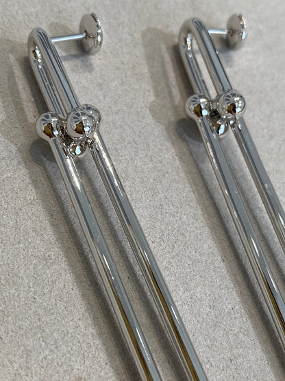 [Corinne]HARDWEAR DOUBLE LONG LINK EARRINGS
