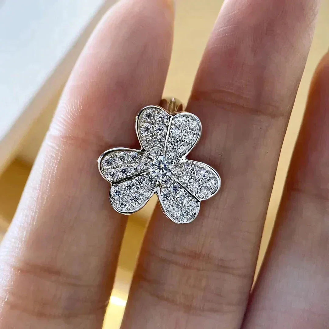 [⭐Corinne]CLOVER COMOS DIAMOND EARRINGS SILVER