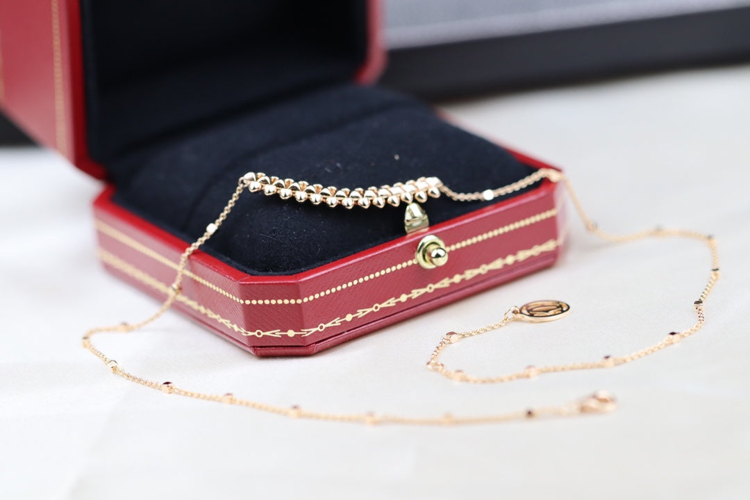[⭐Corinne]CLASH PINK GOLD NECKLACE
