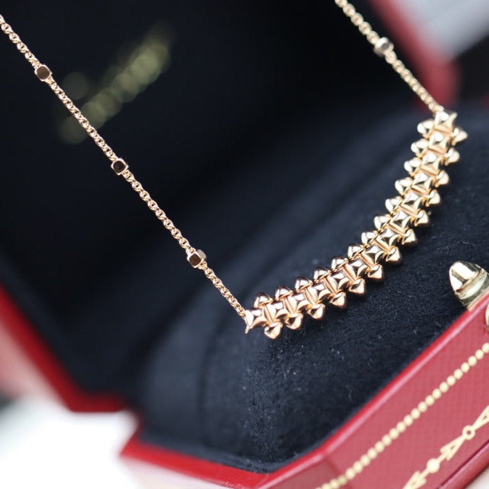 [⭐Corinne]CLASH PINK GOLD NECKLACE
