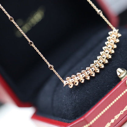 [⭐Corinne]CLASH PINK GOLD NECKLACE