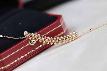 [⭐Corinne]CLASH PINK GOLD NECKLACE