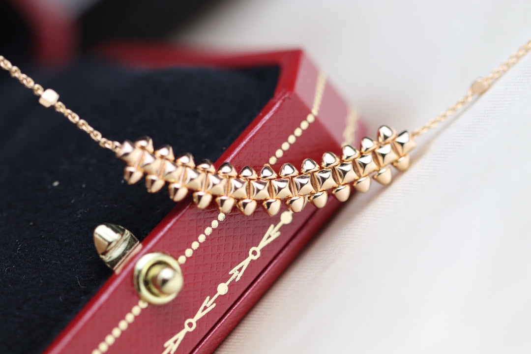 [⭐Corinne]CLASH PINK GOLD NECKLACE