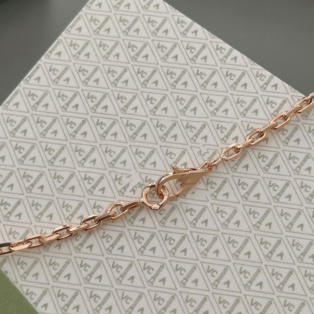 [⭐Corinne]LUCKY SPRING 15 MOTIFS ROSE GOLD NECKLACE