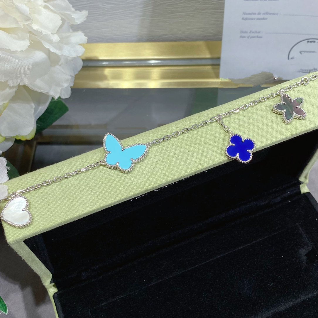 [⭐Corinne]LUCKY SPRING SILVER BRACELET 4 MOTIF