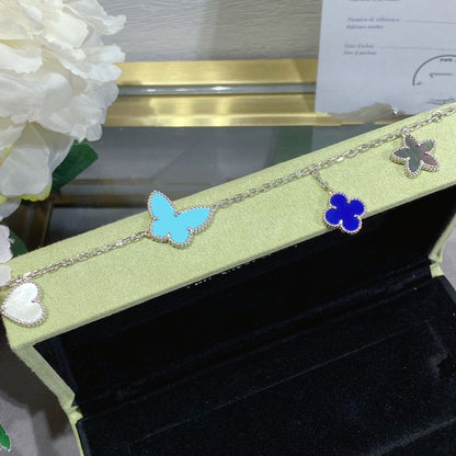 [⭐Corinne]LUCKY SPRING SILVER BRACELET 4 MOTIF