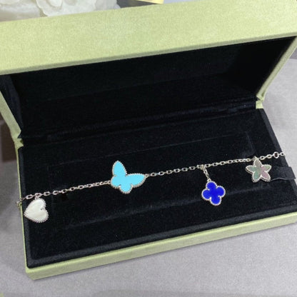 [⭐Corinne]LUCKY SPRING SILVER BRACELET 4 MOTIF